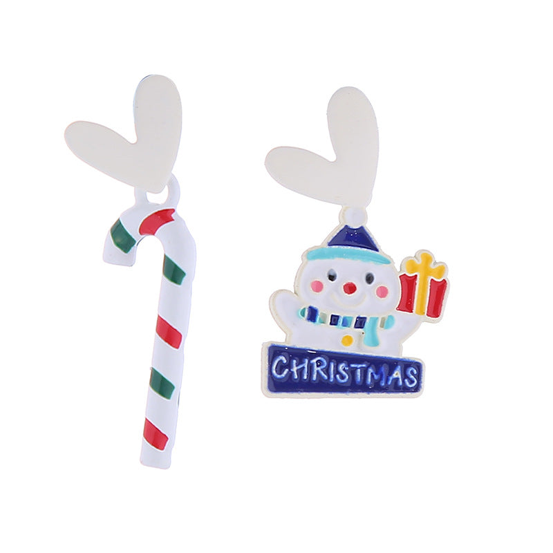 Wholesale Christmas Santa Claus Snowman Zinc Alloy Earrings
